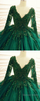 Green Wedding Dresses Ball Gown Prom Dress